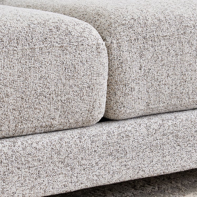 Gather Fabric 3-Seater Sofa with Cushions - Beige