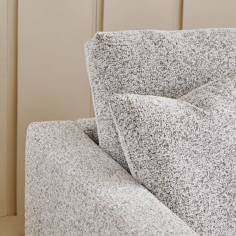 Gather Fabric 3-Seater Sofa with Cushions - Beige
