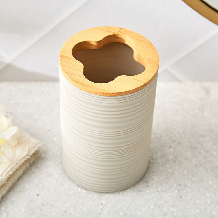 Intelio Boyle Taupe Tooth Brush Holder