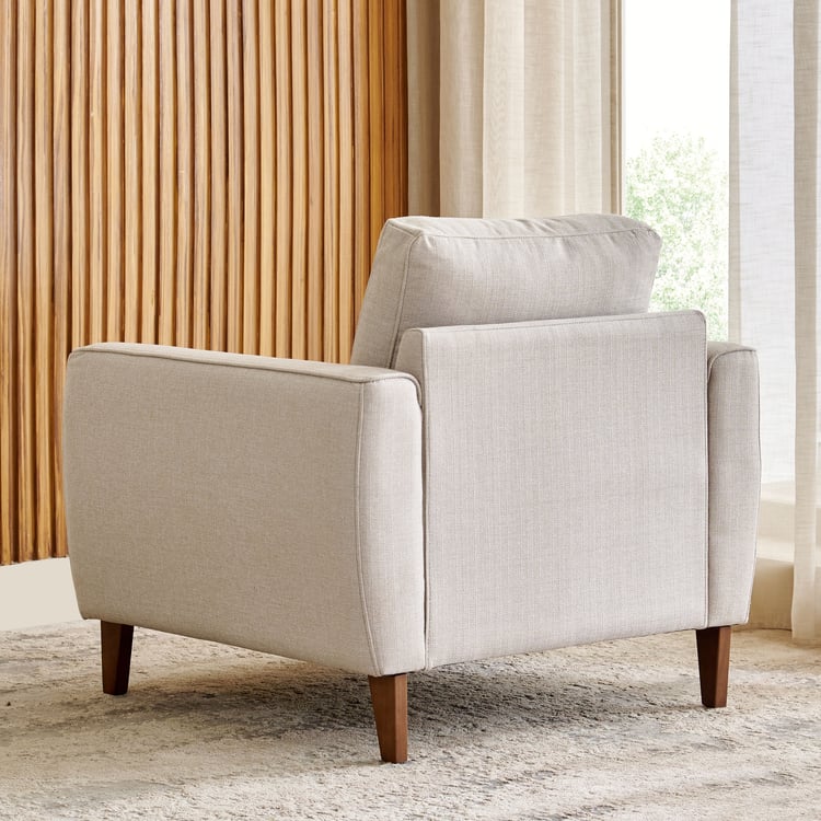 Halifax Fabric 1-Seater Sofa - Beige