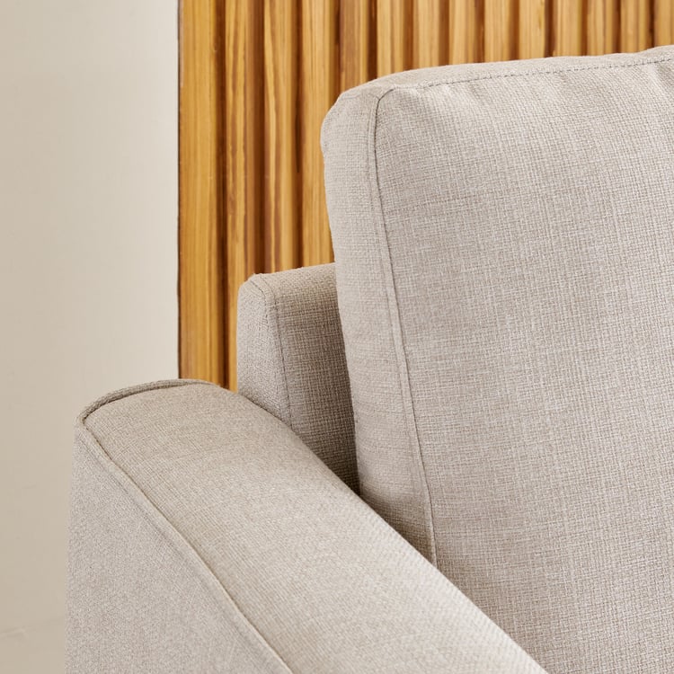 Halifax Fabric 1-Seater Sofa - Beige