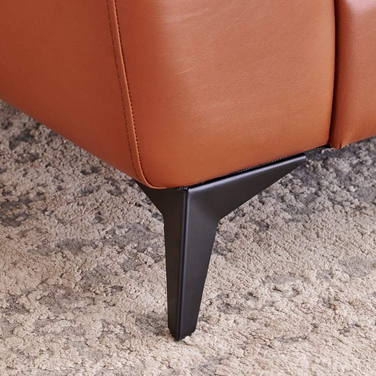 Aprilla NXT Half Leather 2-Seater Sofa - Tan