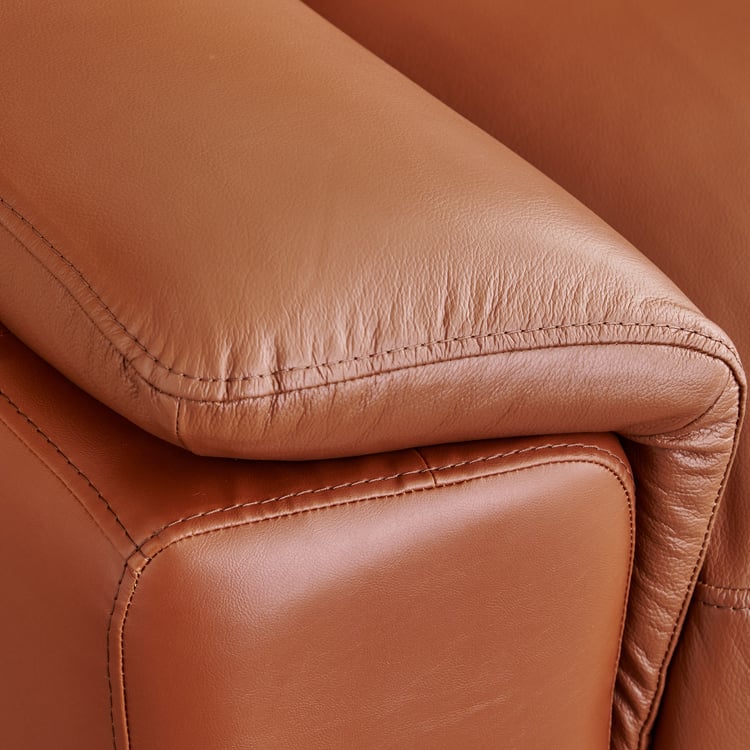 Aprilla NXT Half Leather 2-Seater Sofa - Tan