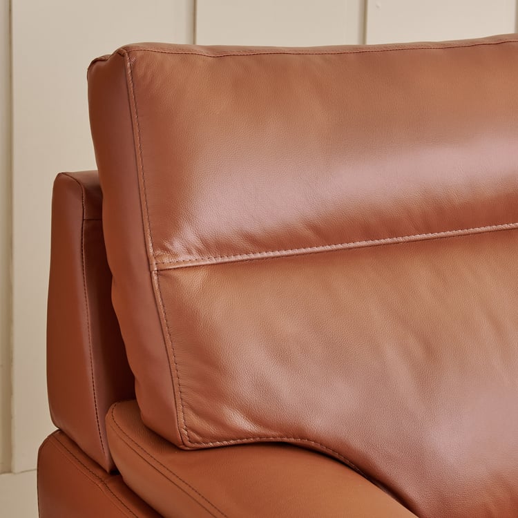 Aprilla NXT Half Leather 2-Seater Sofa - Tan