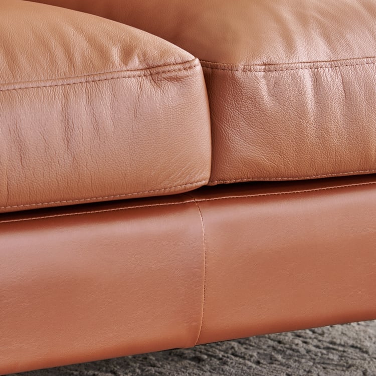 Aprilla NXT Half Leather 2-Seater Sofa - Tan