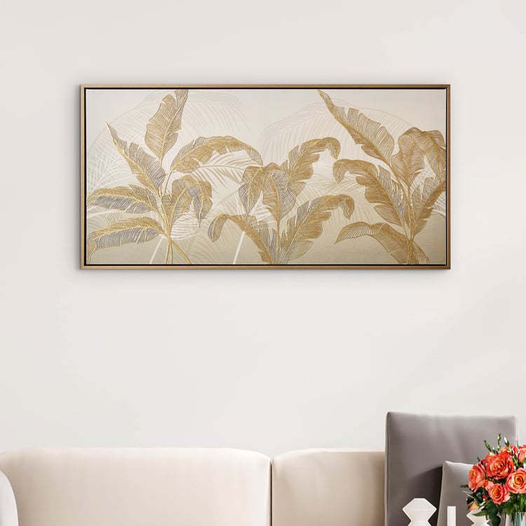 Artistry Sartora Canvas Leaf Picture Frame - 100x50cm