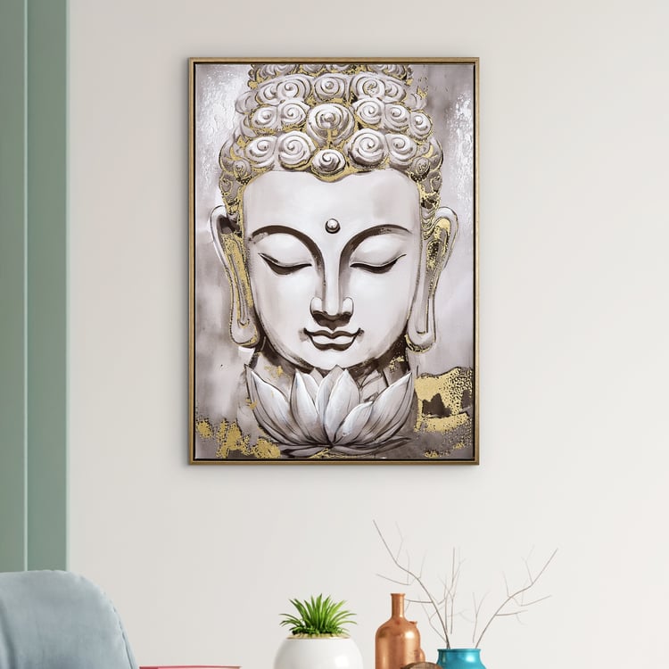 Artistry Sartora Canvas Hand Painted Buddha Picture Frame - 50x70cm