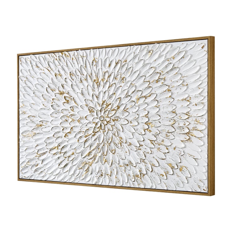 Artistry Sohome Canvas Hand Painted Leaf Picture Frame - 100x60cm