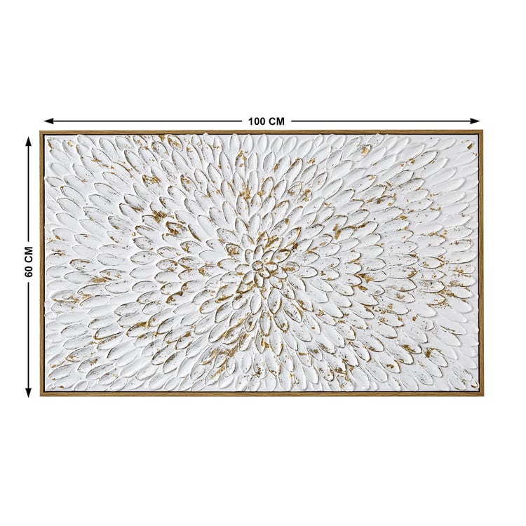 Artistry Sohome Canvas Hand Painted Leaf Picture Frame - 100x60cm