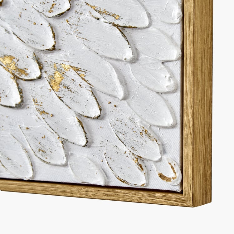 Artistry Sohome Canvas Hand Painted Leaf Picture Frame - 100x60cm