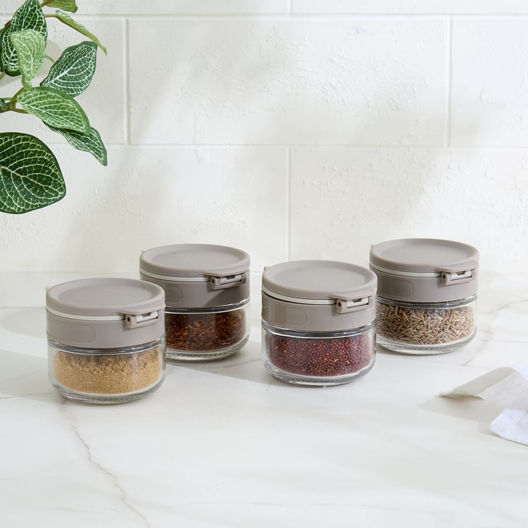 Pamolive Relish Set of 4 Glass Spice Jars - 85ml