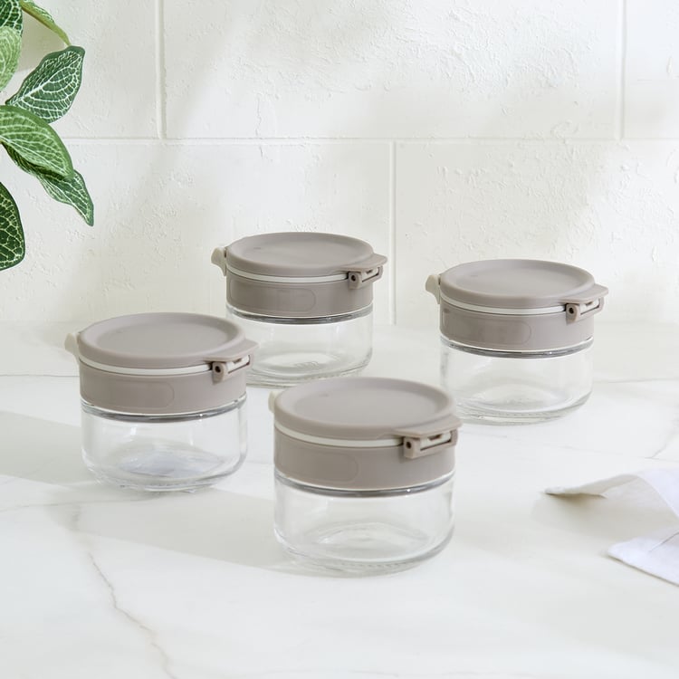 Pamolive Relish Set of 4 Glass Spice Jars - 85ml