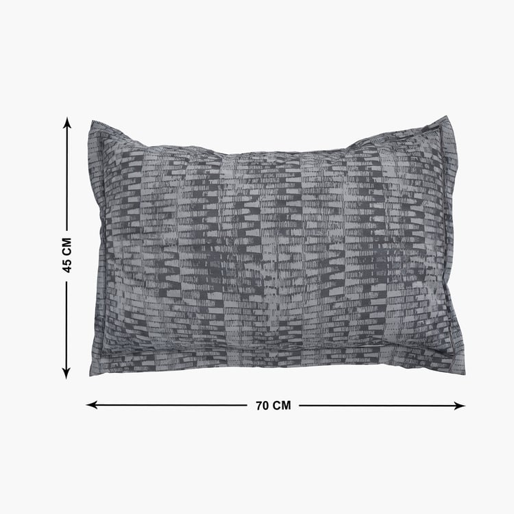 Oxford Echo Set of 2 Printed Pillow Covers - 70x45cm