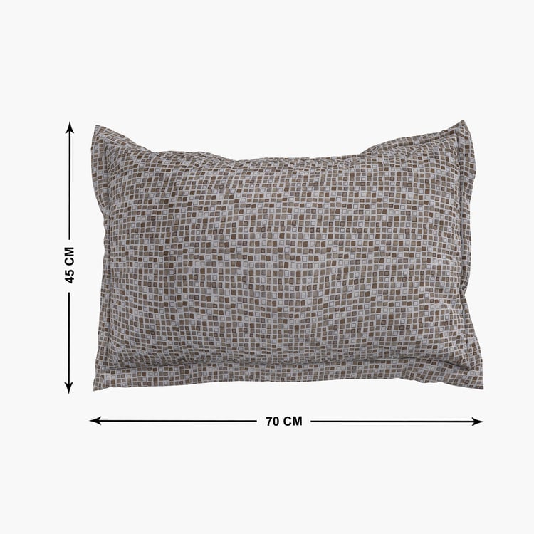 Oxford Pebble Set of 2 Printed Pillow Covers - 70x45cm