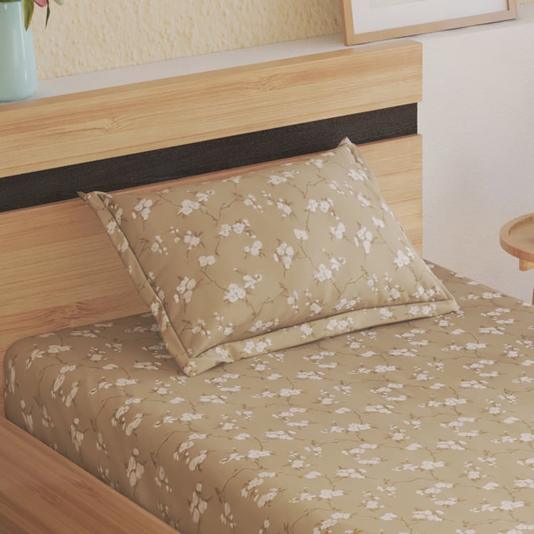 Oxford Sakura Cotton 144TC Floral Print 2Pcs Single Bedsheet Set