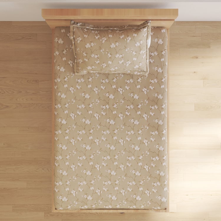 Oxford Sakura Cotton 144TC Floral Print 2Pcs Single Bedsheet Set