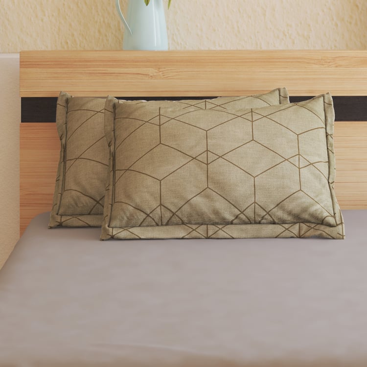 Oxford Hive Set of 2 Printed Pillow Covers - 70x45cm