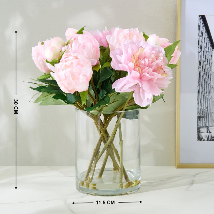 Gloria Prism Artificial Flowers in Vase