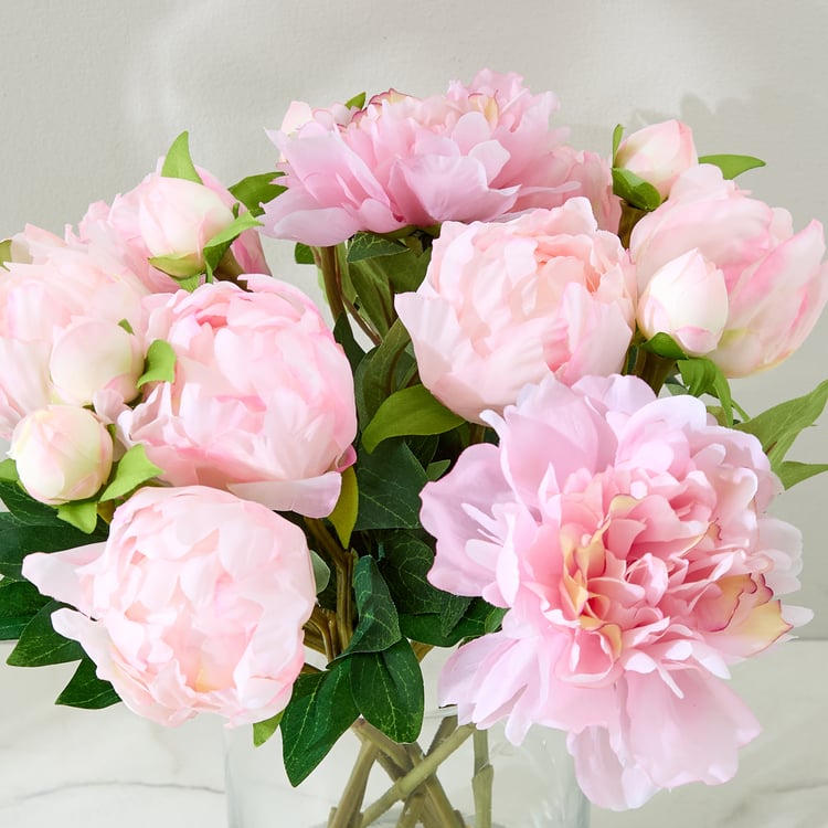 Gloria Prism Artificial Flowers in Vase