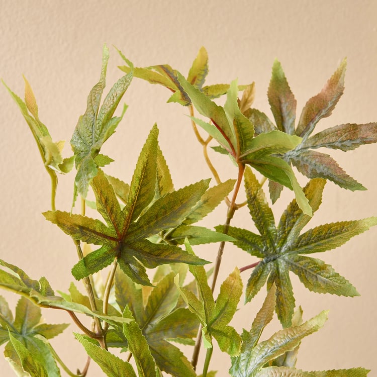 Botanical Fabric Artificial Maple Leaf Stem - 80cm