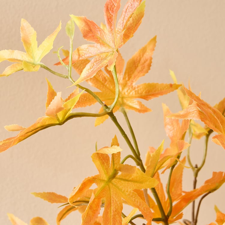 Botanical Fabric Artificial Maple Leaf Stem - 80cm