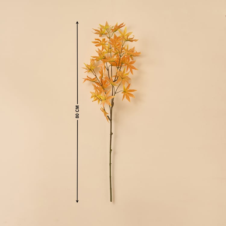Botanical Fabric Artificial Maple Leaf Stem - 80cm