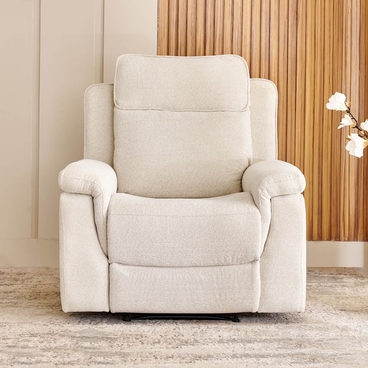 Oliver NXT Fabric 1-Seater Electric Recliner - Beige
