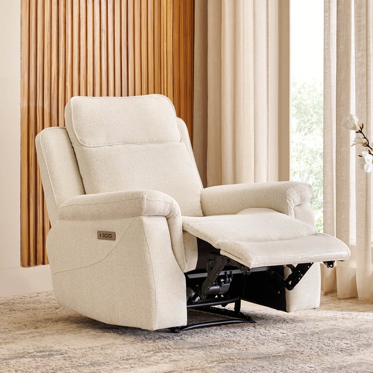 Oliver NXT Fabric 1-Seater Electric Recliner - Beige