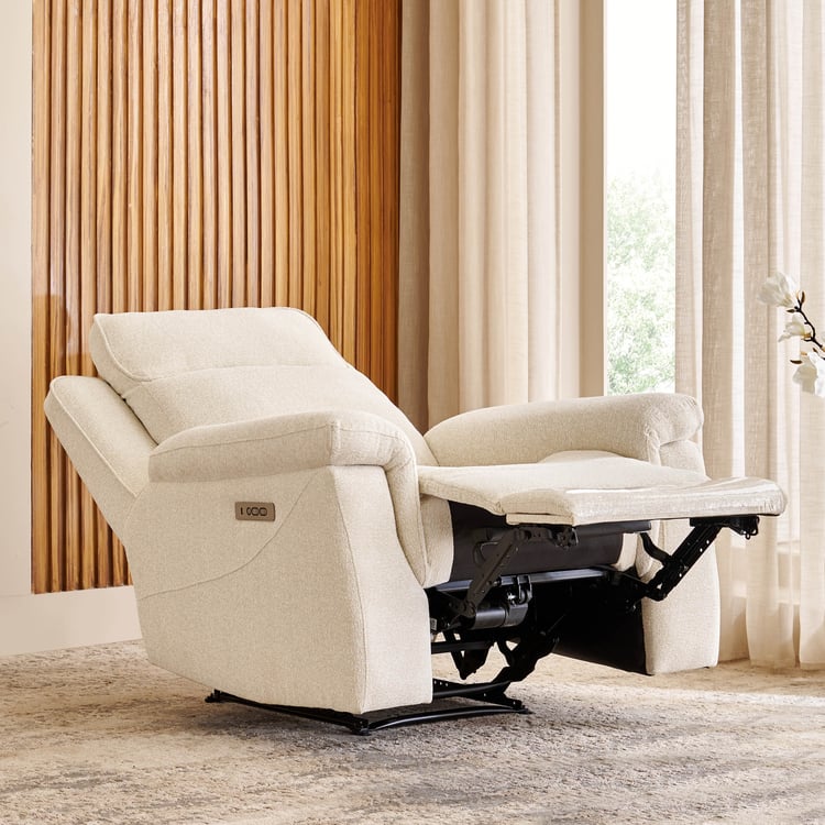 Oliver NXT Fabric 1-Seater Electric Recliner - Beige