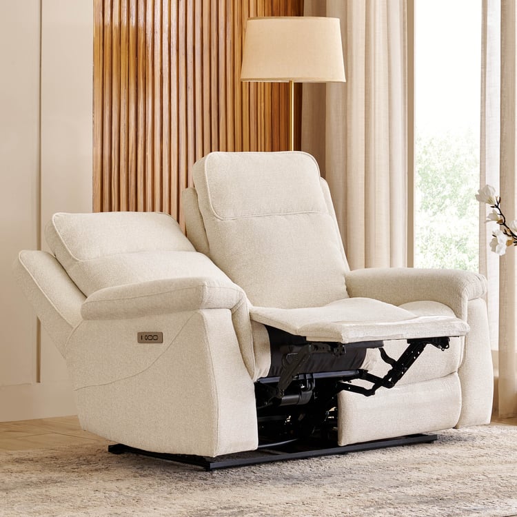 Oliver NXT Fabric 2-Seater Electric Recliner - Beige