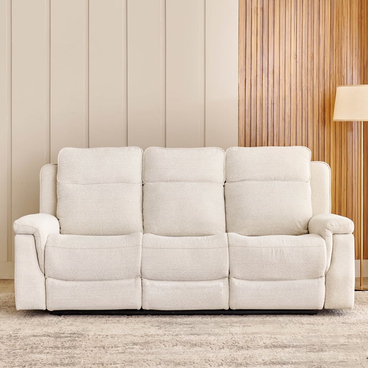 Oliver NXT Fabric 3-Seater Electric Recliner - Beige