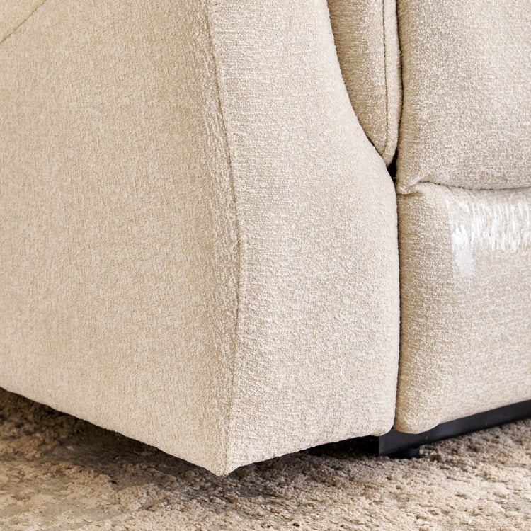 Oliver NXT Fabric 3-Seater Electric Recliner - Beige