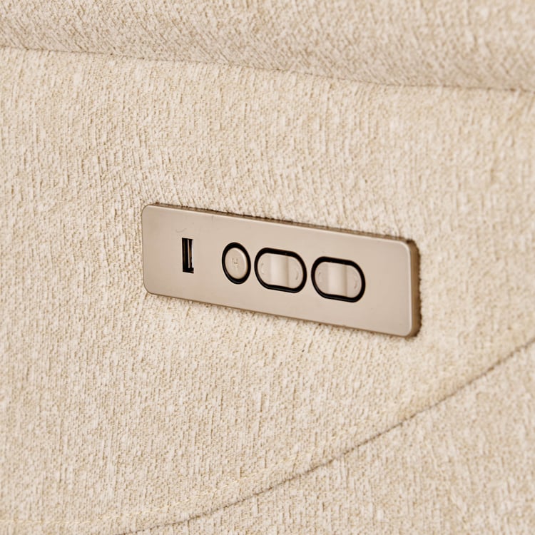 Oliver NXT Fabric 3-Seater Electric Recliner - Beige