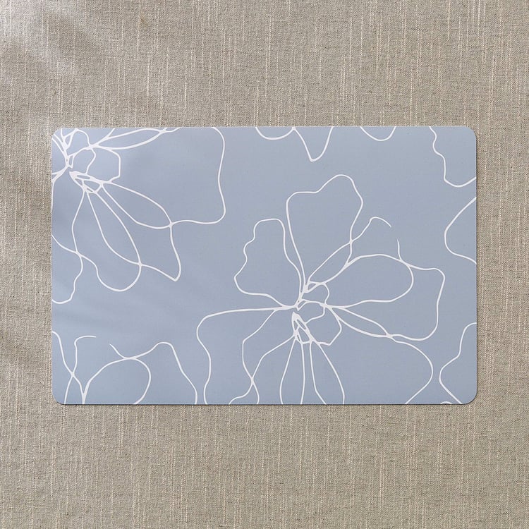 Meadows Theme Set of 6 PVC Floral Print Placemats