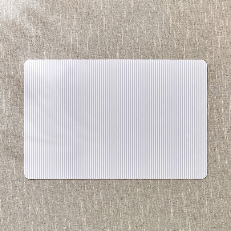 Meadows Theme Set of 6 PVC Striped Print Placemats