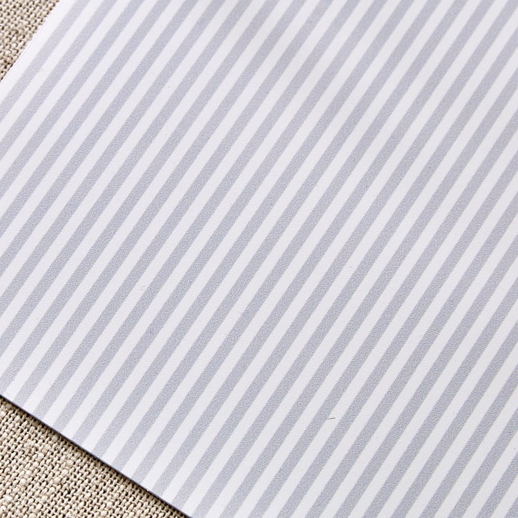 Meadows Theme Set of 6 PVC Striped Print Placemats