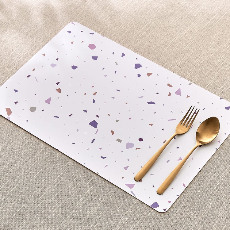 Meadows Theme Set of 6 PVC Terazo Print Placemats