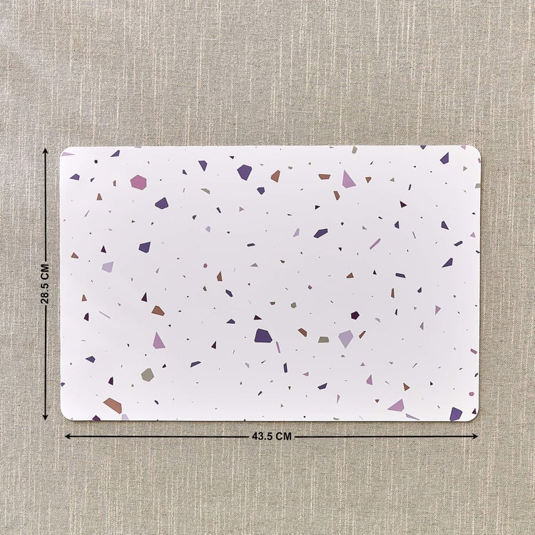 Meadows Theme Set of 6 PVC Terazo Print Placemats