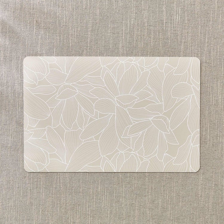 Meadows Theme Set of 6 PVC Floral Print Placemats