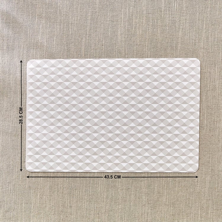 Meadows Theme Set of 6 PVC Chevron Print Placemats