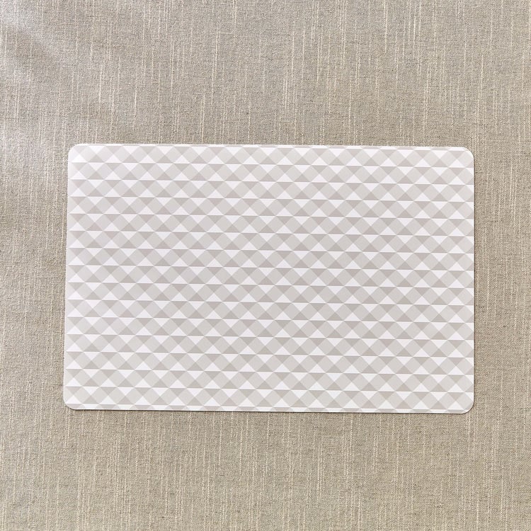 Meadows Theme Set of 6 PVC Chevron Print Placemats