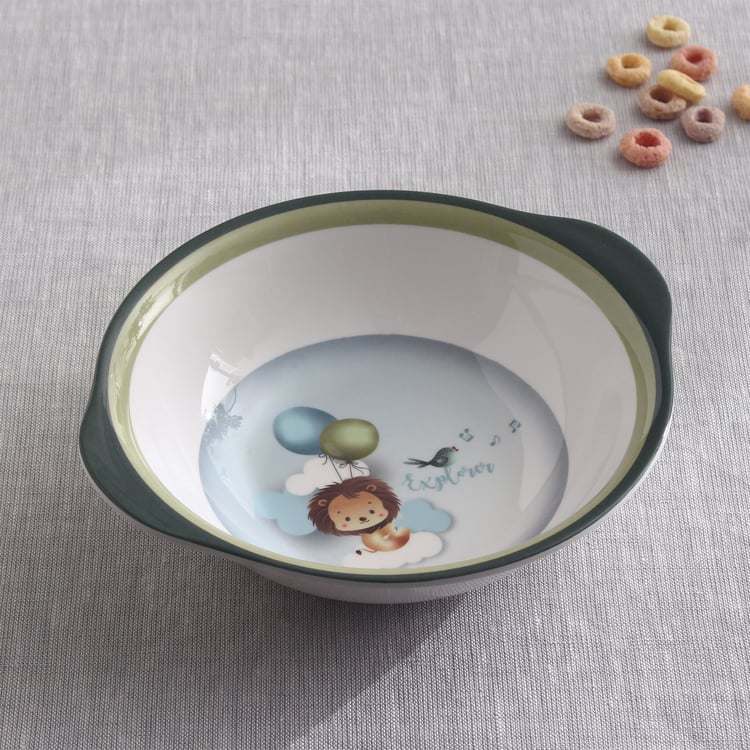 Slate Kids Safari Melamine Printed Bowl - 350ml