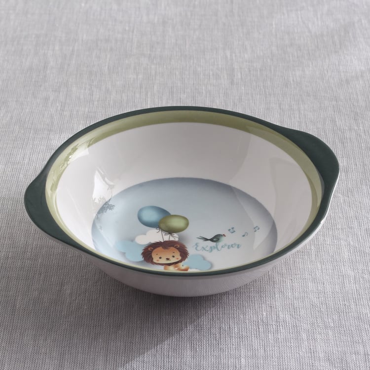 Slate Kids Safari Melamine Printed Bowl - 350ml