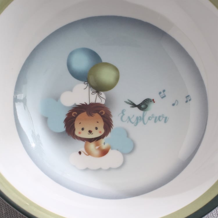 Slate Kids Safari Melamine Printed Bowl - 350ml