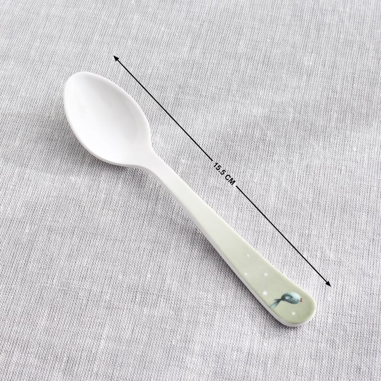 Slate Kids Safari 2Pcs Melamine Printed Spoon and Fork Set
