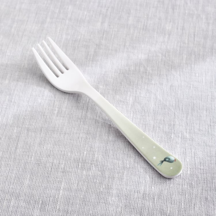 Slate Kids Safari 2Pcs Melamine Printed Spoon and Fork Set