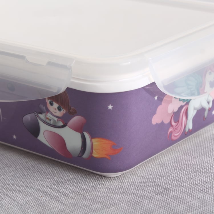 Slate Kids Space Melamine Printed Lunch Box - 800ml