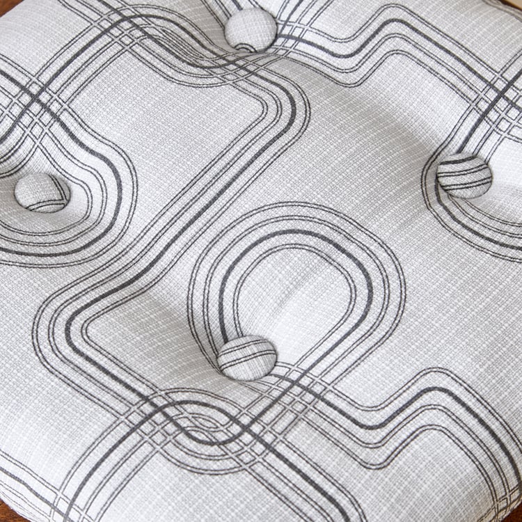 Poise Orbit Printed Chair Pad - 40x40cm