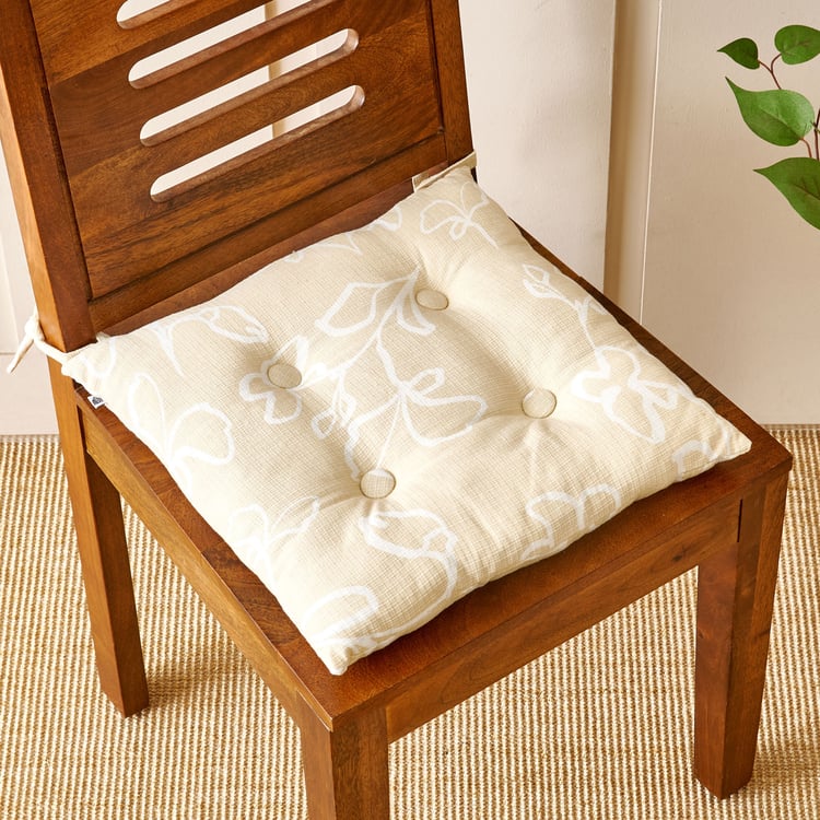 Poise Sprout Printed Chair Pad - 40x40cm