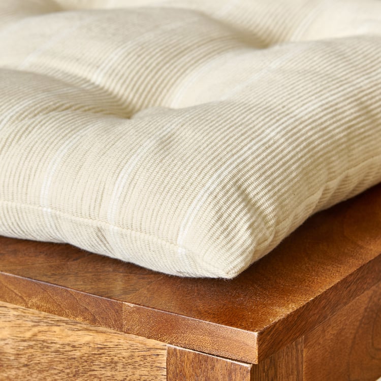 Poise Thread Striped Chair Pad - 40x40cm